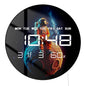 Astronaut Sitting On Moon LED Digital Clock Wall Desk Use Whimsical Space Artwork Fun Celestial Outer Space Electric Wall Clock