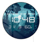 Woodland Night with Moon Large Digital Wall Clock Forest Animal Home Decor Timepieces LED Electronic Numeric Clock Wall Desk Use