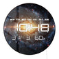 Nebula Galaxy with Stars LED Digital Wall Clock with Calendar Date Temperature Auto Dimming 12/24hr Format Electronic Wall Clock