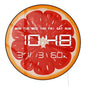 Fresh Juicy Citrus Slice LED Numeric Clock Wall Desk Use For Kitchen Dinning Room Lemon Orange Grape Lime LED Digital Wall Clock