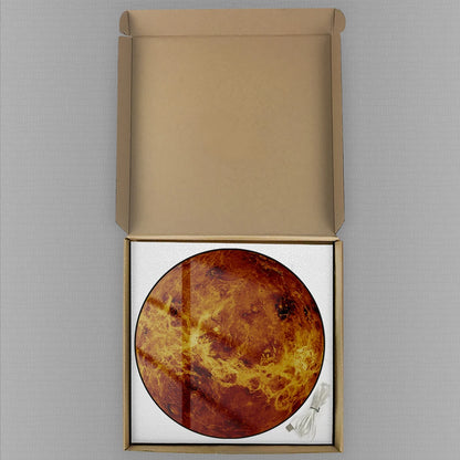Planet Venus Digital Wall Clock Large Display Space Art Solar System Home Decor Timepieces LED Numeric Clock Wall & Desk Use