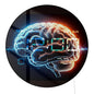 Brain Anatomy Art Modern Design Digital Wall Clock for Medical Office Room Electronic Wall Clock Large Display Neurologist Gift