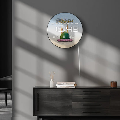 Eid Milad Un Nabi Mubarak LED Digital Wall Clock Prophet Muhammad Birthday Electric Numeric Wall Clock Muslim Home Decor Watch