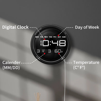 Camera Photo Lens LED Digital Wall Clock for Photo Studio Decorative Photographer Electric Wall Clock Photography Lovers Gift