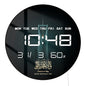 Saudi National Day Calligraphy LED Digital Wall Clock with Timer Date Temperature Display Saudi Skyscraper Electric Wall Clock