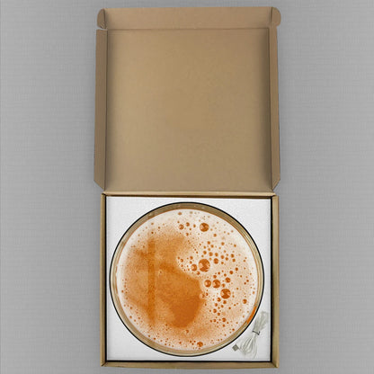 Wheat Beer Foam Top View LED Digital Wall Clock For Bar Pub Man Cave Decor Bubbles on Alcohol Drunk Mug Electronic Wall Clock