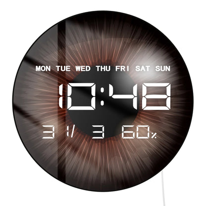 Eyeballs Iris Pupils Anatomy LED Digital Wall Clock Eyeballs Vision Retina Optometrist Electric Wall Clock Ophthalmologist Gift