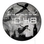 Big Full Moon Flying Over London LED Digital Wall Clock For Nursery Kid Room Neverland Fairy Tale Home Decor Electric Wall Clock