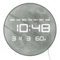 Planet Moon Digital Wall Clock Home Decor Large Display LED Lunar Wall Clock For Living Room with Temperature Date Day Display