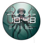 Octopus with Eight Tentacles Digital Wall Clock with LED Display Calendar Temperature Auto Dimming 12/24hr Electronic Wall Clock