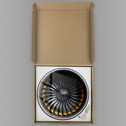 Turbine Wheel Jet Engine Blades LED Digital Wall Clock Aviator Home Decor Airplane Turbojet Modern Pilots Electric Wall Clock