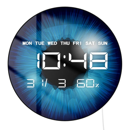 Eyeballs Iris Pupils Anatomy LED Digital Wall Clock Eyeballs Vision Retina Optometrist Electric Wall Clock Ophthalmologist Gift