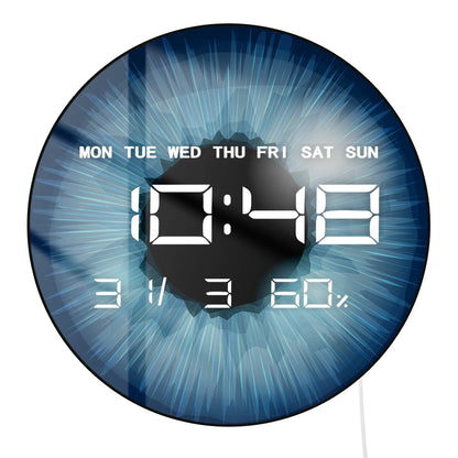 Eyeballs Iris Pupils Anatomy LED Digital Wall Clock Eyeballs Vision Retina Optometrist Electric Wall Clock Ophthalmologist Gift