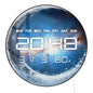 Clear Glass Crescent Moon LED Digital Wall Clock with Calendar Date Temperature Universe Home Decor 12/24hr Electric Wall Clock