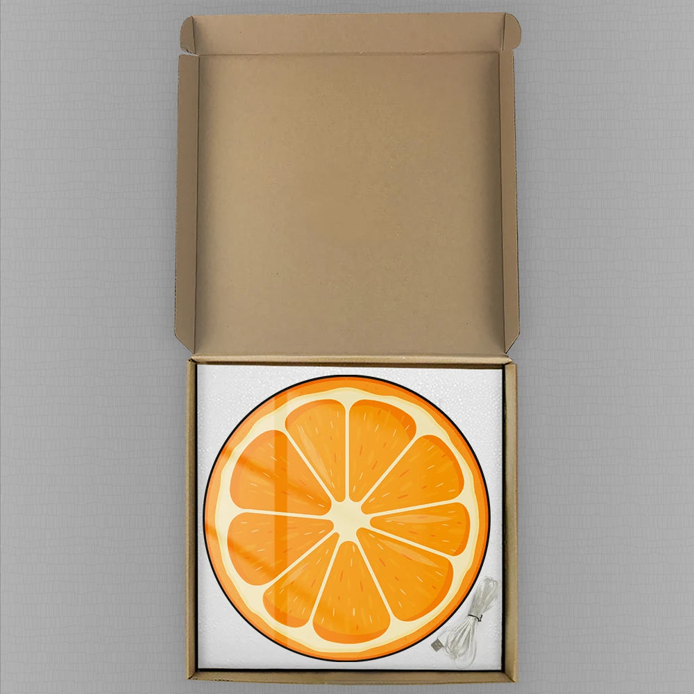Fresh Juicy Citrus Slice LED Numeric Clock Wall Desk Use For Kitchen Dinning Room Lemon Orange Grape Lime LED Digital Wall Clock