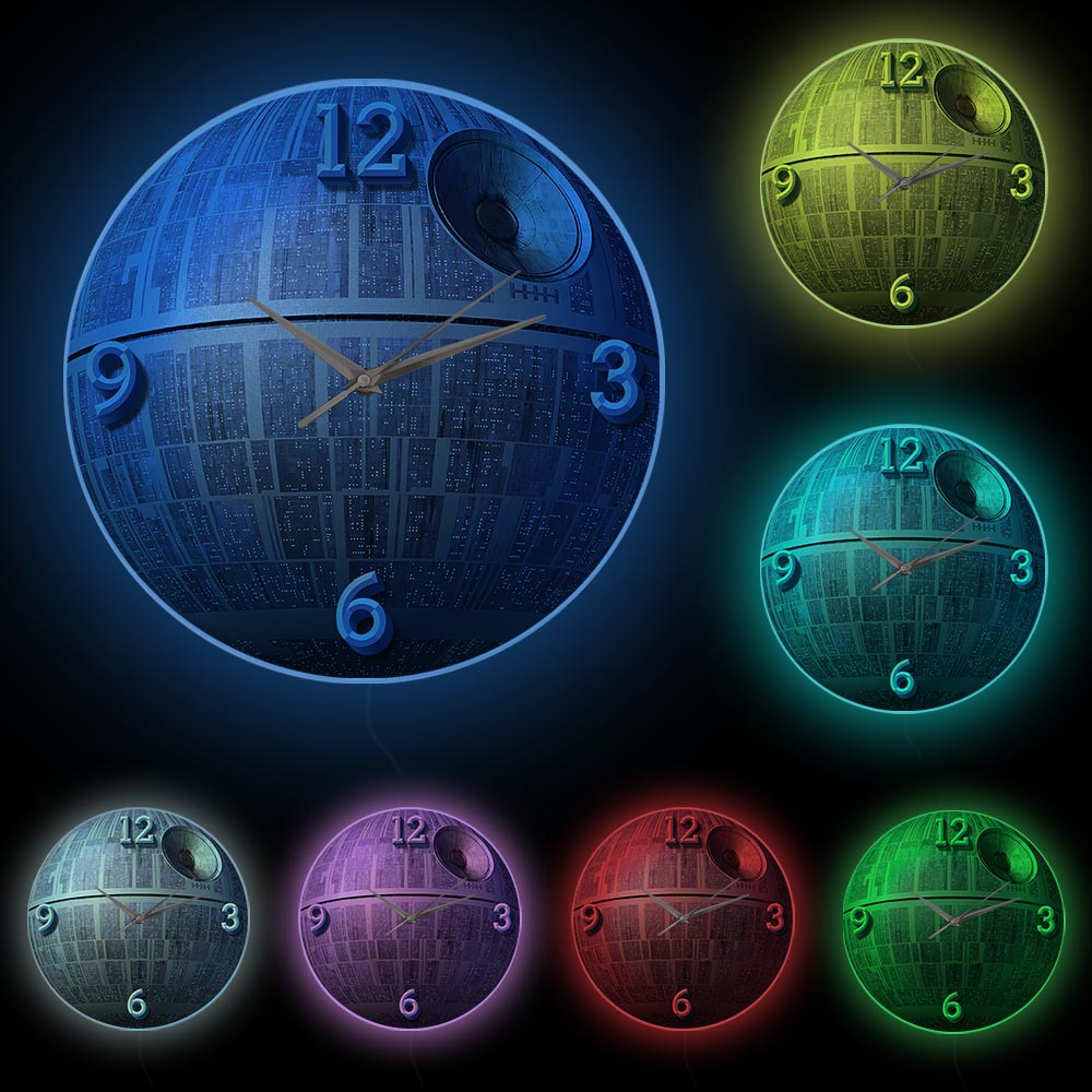 Death Star Wall Clock