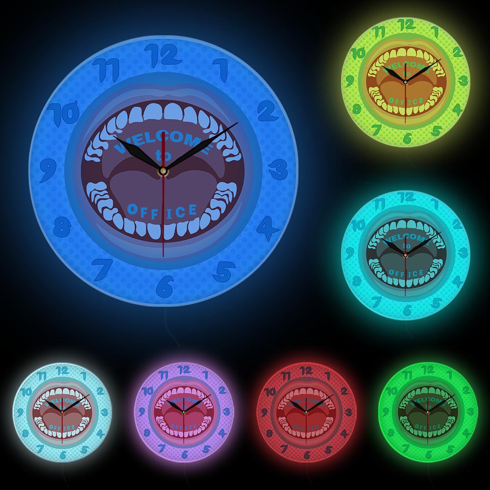 Personalized Your Name Dentist Wall Clock