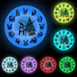 Christmas Puppy Dogs Wall Clock