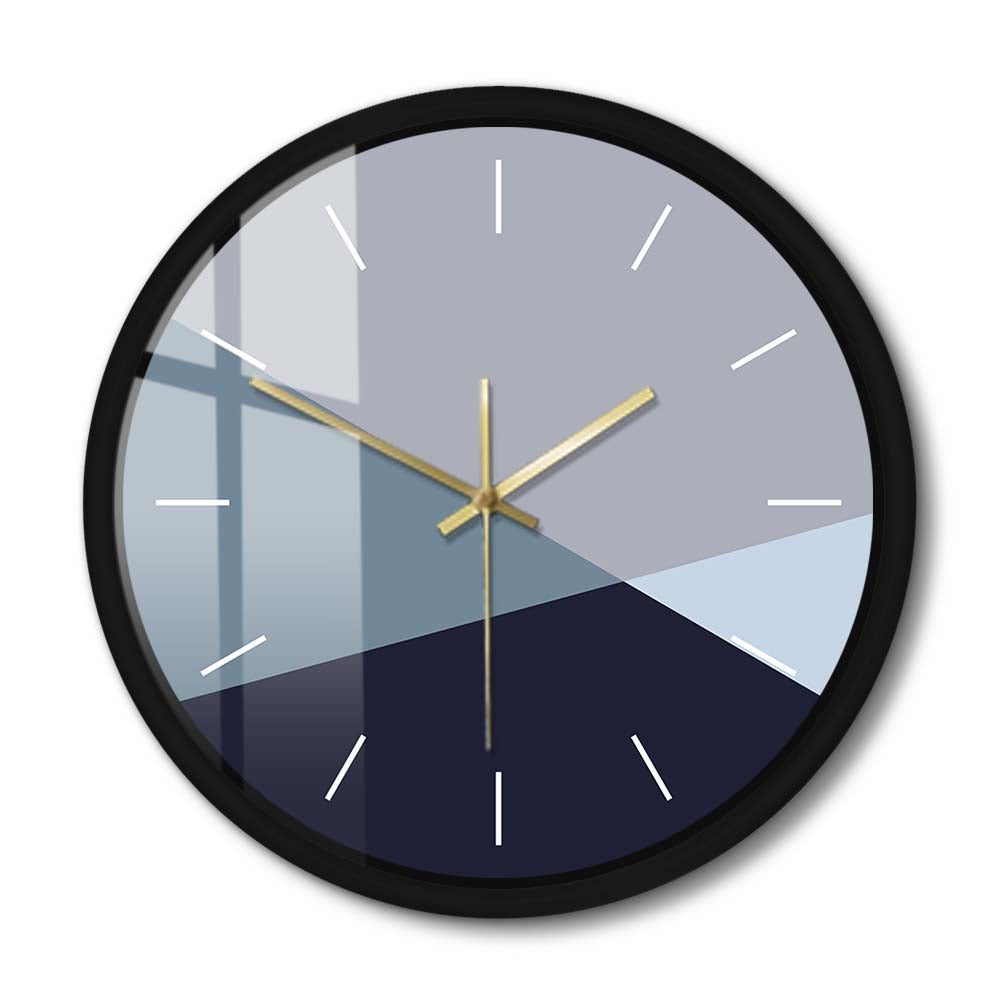 Cold Tone Color Sound Activated Wall Clock