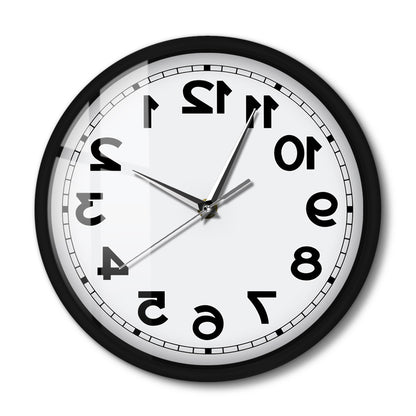 Counter Clockwise Backwards Clock Sound Activated Wall Clock