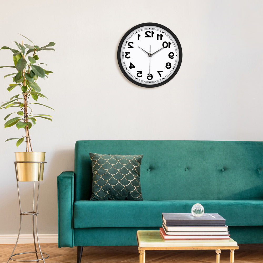 Counter Clockwise Backwards Clock Sound Activated Wall Clock