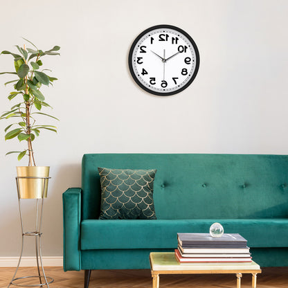 Counter Clockwise Backwards Clock Sound Activated Wall Clock