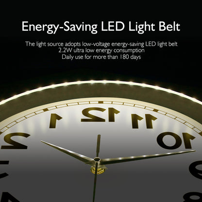 Counter Clockwise Backwards Clock Sound Activated Wall Clock