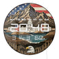 Tennessee Mountains With American Flag Eagle LED Digital Wall Clock Patriotic Home Decor 12/24hour Timer Electronic Wall Clock