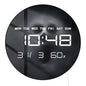 Scary Ghost on Dark LED Digital Wall Clock Halloween Home Decor Horror Artwork Dual Purpose Electronic Clock Wall & Desk Use