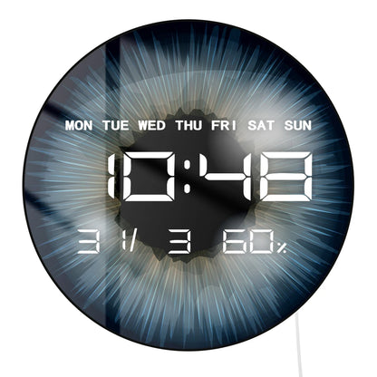 Eyeballs Iris Pupils Anatomy LED Digital Wall Clock Eyeballs Vision Retina Optometrist Electric Wall Clock Ophthalmologist Gift