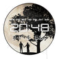 Valentines Silhouette Full Moon LED Digital Clock Timer with Calendar Date Temperature Romantic Home Decor Electronic Wall Clock