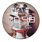English Bulldog Reading Newspaper On Toilet Electric Wall Clock with Jumbo Numbers Multifunctional LED Digital Wall Clock Timer