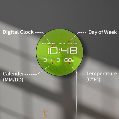 Tennis Ball Modern Design LED Digital Wall Clock For Tennis School Home Court Decorative Electric Wall Clock Tennis Lover Gift