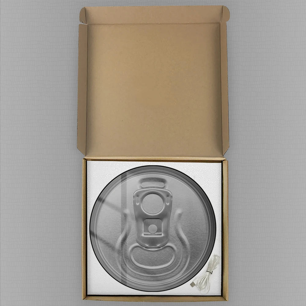 Top View Beer Can Design Large Digital Wall Clock For Home Bar Kitchen Dinning Room Beer Drinker LED Auto-Dimming Wall Clock