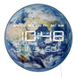 Earth World Globe LED Digital Wall Clock For Bedroom Planet From Space Blue Marble Home Decor Electric Display Desk Table Clock