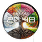 Four Seasons Tree of Life Multifunctional LED Digital Wall Clock Electronic Wall Clock with Calendar Date Humidity Temperature
