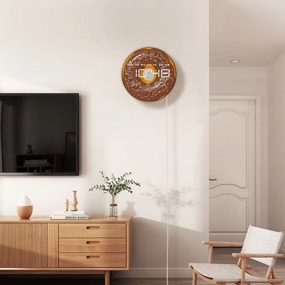 Sweet Donuts LED Digital Wall Clock for Sweet Dorm Dessert Food Art Electronic Kitchen Home Wall Clock Large Numeric Display