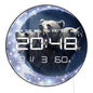 Fierce Roaring Bear with Crescent Moon Multifunctional LED Digital Wall Clock Powerful Home Decor 12/24 Hour Electric Wall Clock