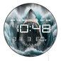 White Shark Open Mouth Jaw Modern Digital Wall Clock with Timer Date Temperature Display Ocean Predator Electronic Wall Clock