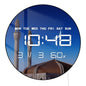 Crescent Moon Above Mosque LED Digital Wall Clock Large Display Jeddah Night Islamic Home Decor Large Number Electric Wall Clock
