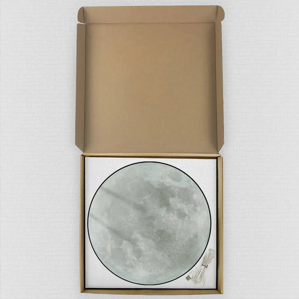 Planet Moon Digital Wall Clock Home Decor Large Display LED Lunar Wall Clock For Living Room with Temperature Date Day Display