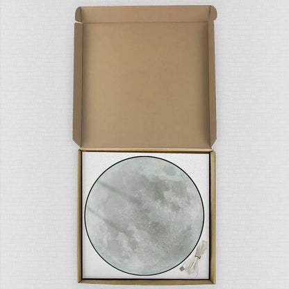 Planet Moon Digital Wall Clock Home Decor Large Display LED Lunar Wall Clock For Living Room with Temperature Date Day Display