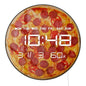 Pepperoni Pizza LED Large Number Digital Wall Clock For Kitchen Dinning Room Italian Food Art Pizzeria Modern Design Wall Clock
